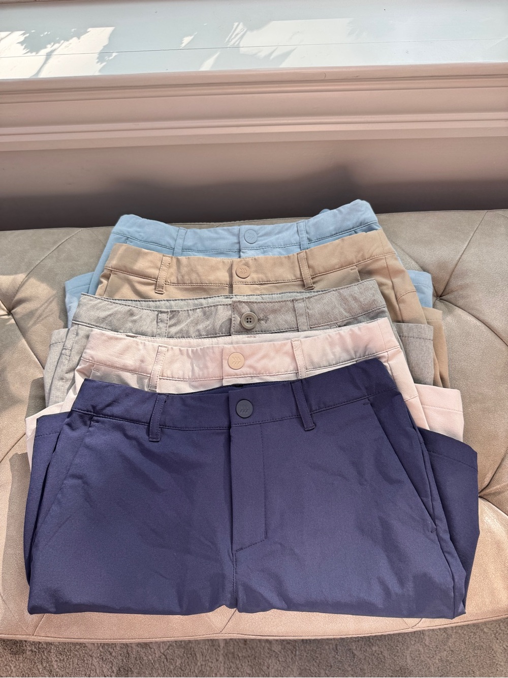 All in Motion Boys Navy Tan Blue Gray Golf Short Bundle 5 Pairs Size 12